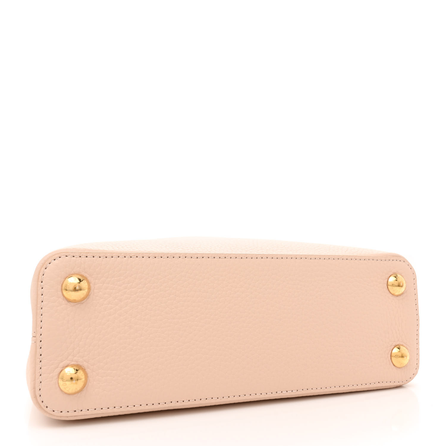 Taurillon Ostrich Capucines BB Powder Pink Beige