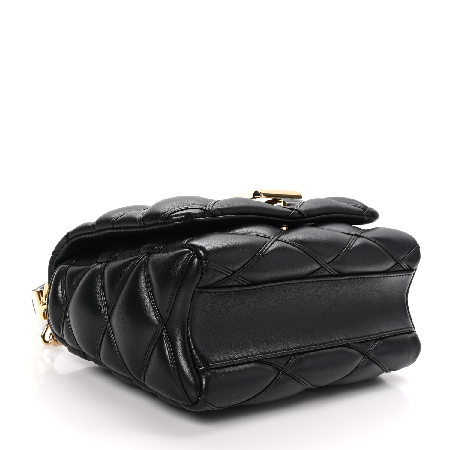 Lambskin Malletage Top Handle GO-14 MM Black