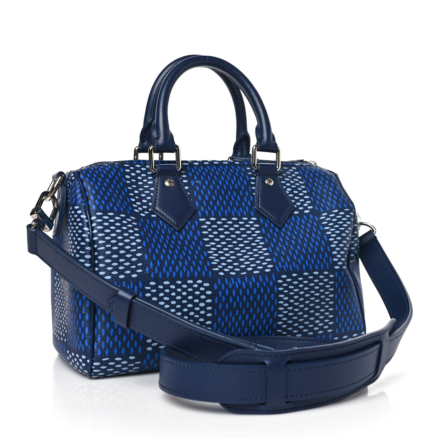 Damier Heritage Speedy Bandouliere 25 Blue