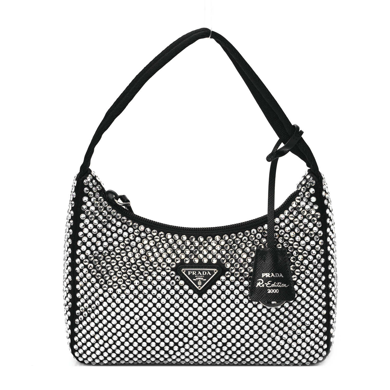 Satin Crystal Mini Re-Edition 2000 Bag Cristal