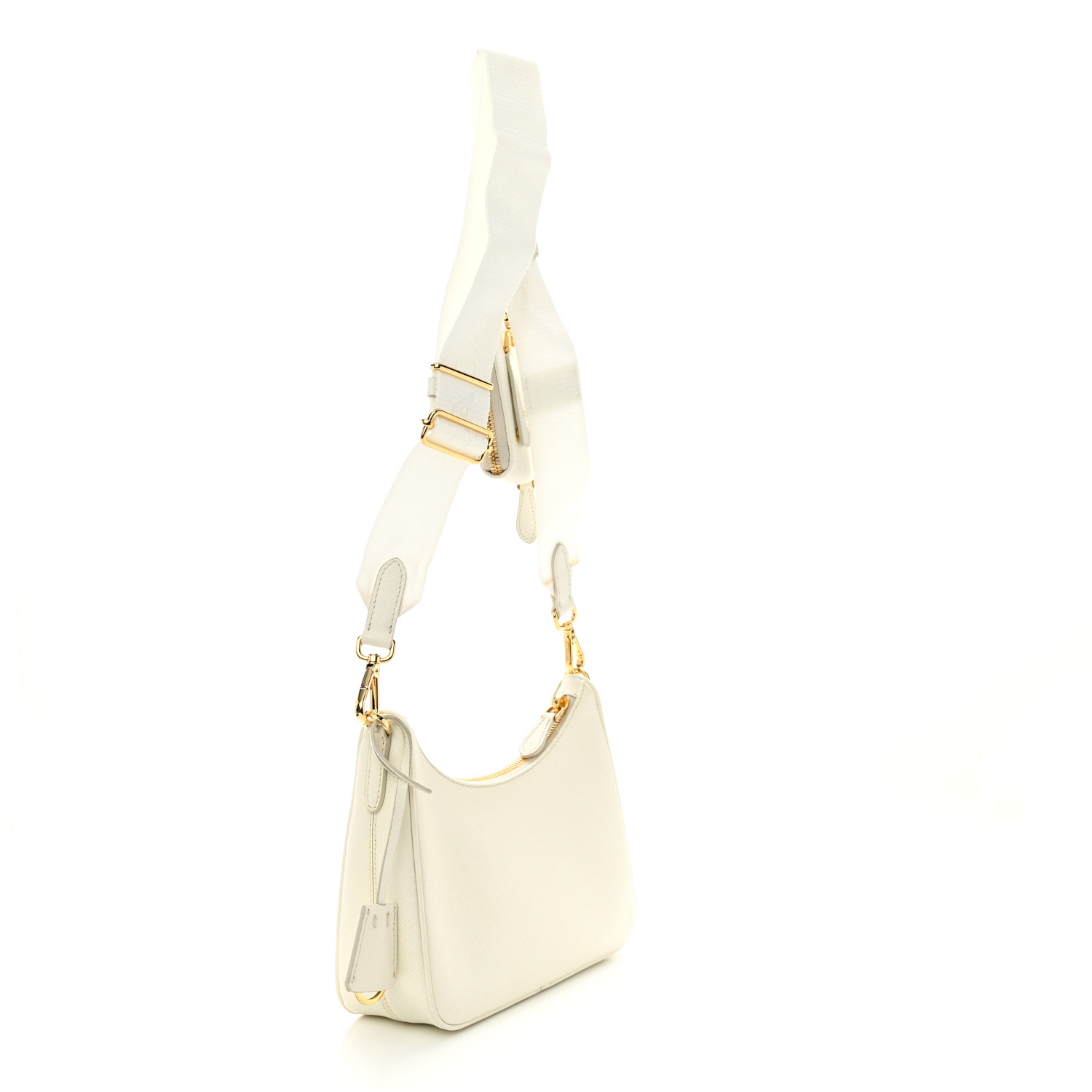 Saffiano Re-Edition 2005 Shoulder Bag White