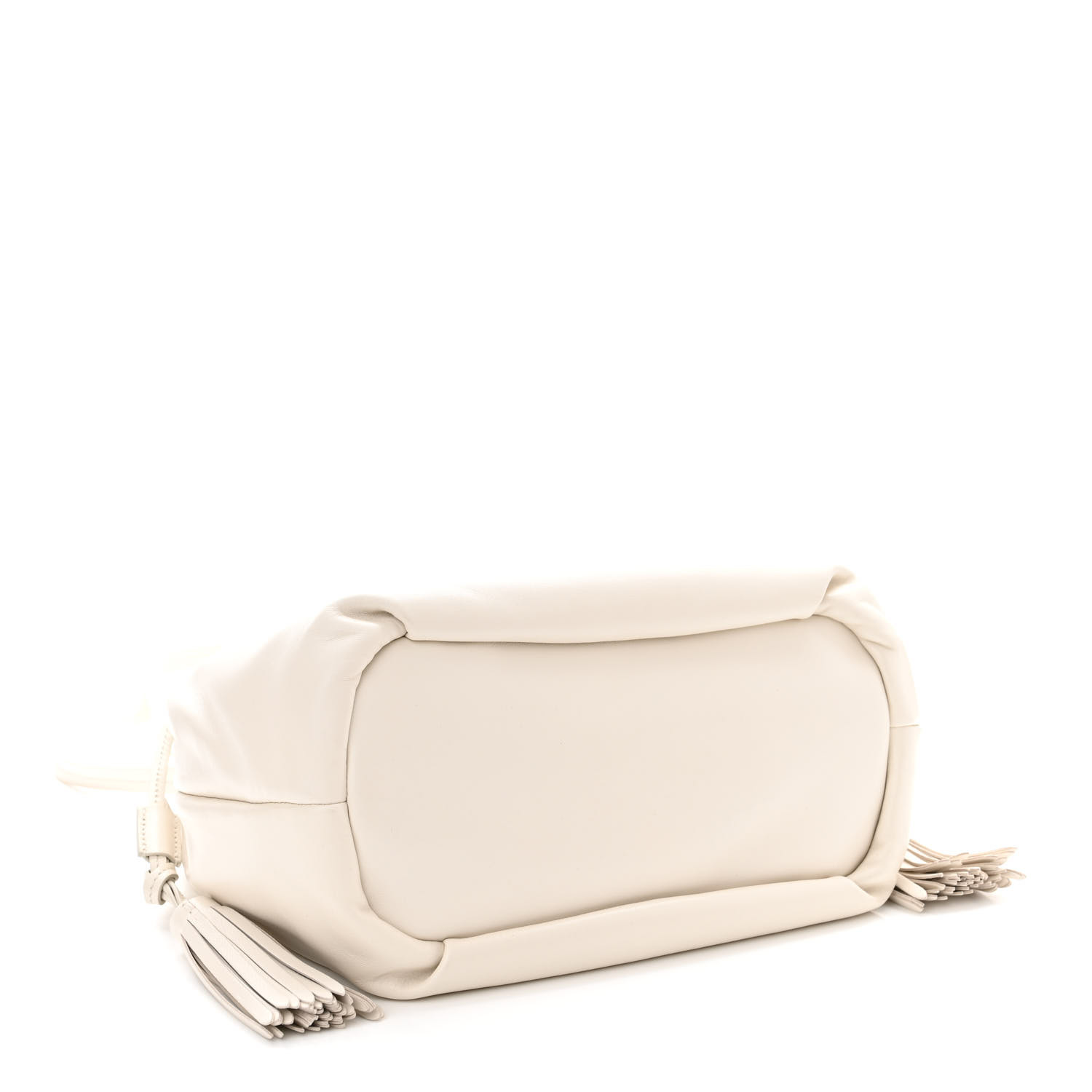 Nappa Drawstring Tote White
