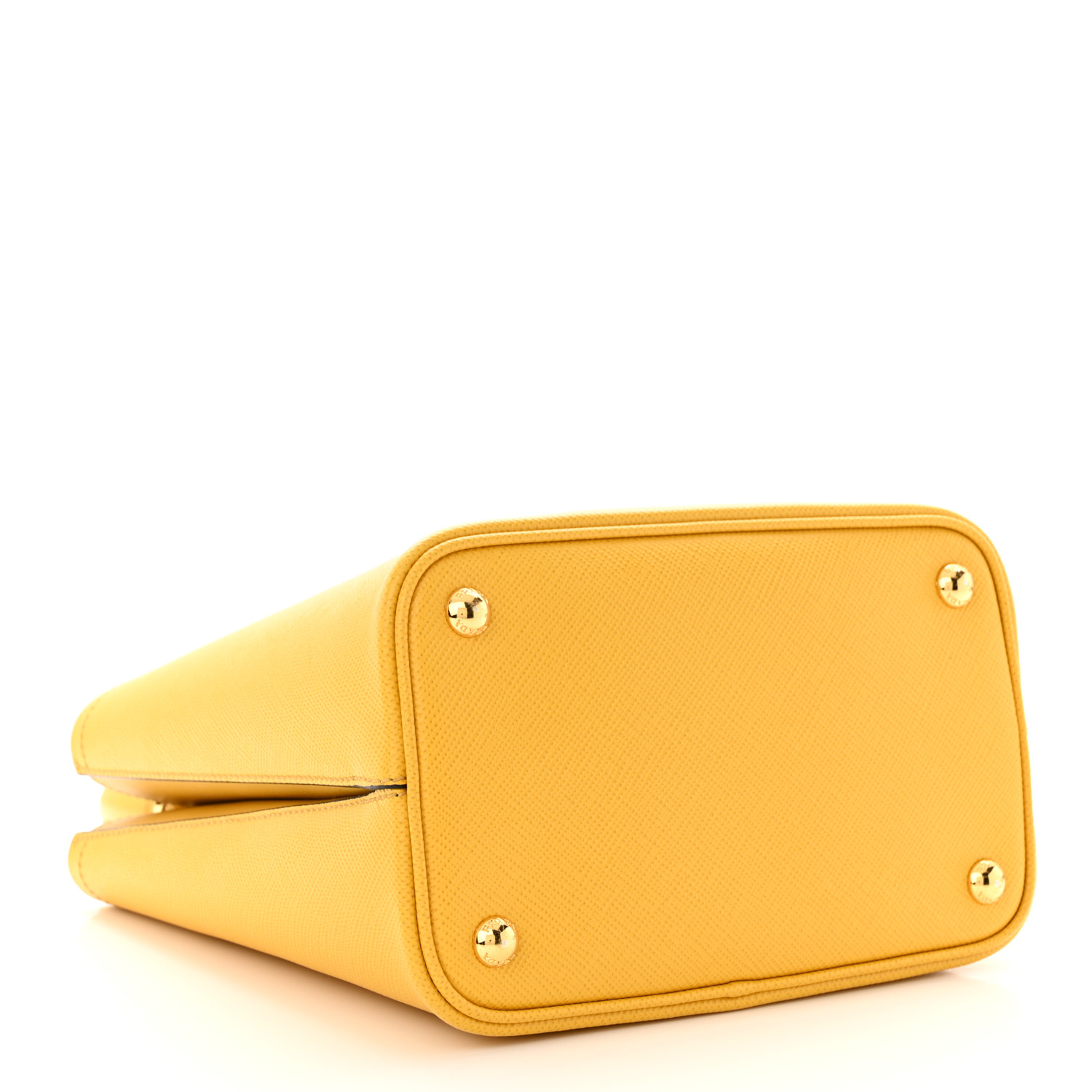 Saffiano Cuir Calfskin Medium Panier Bucket Bag Soleil Black