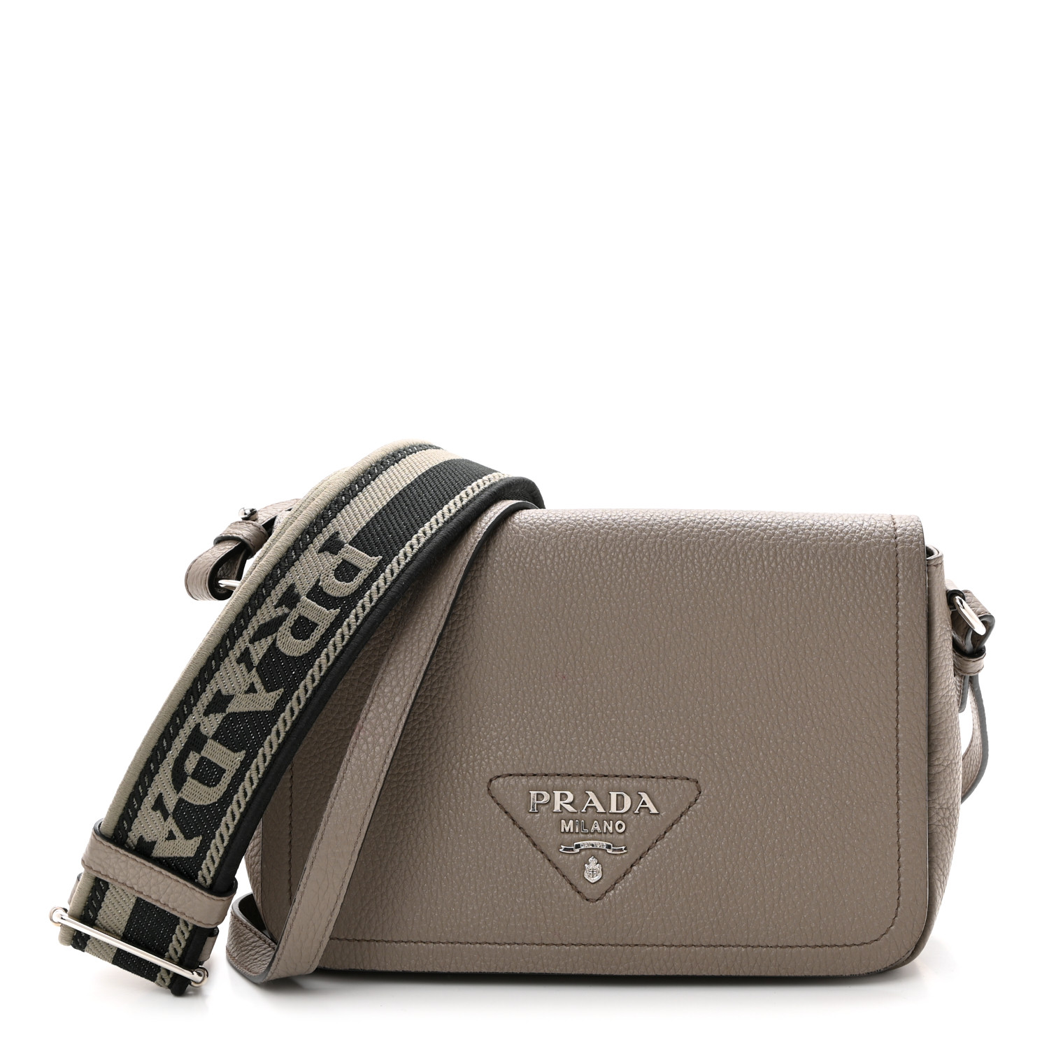 Vitello Daino Soft Flap Crossbody Argilla