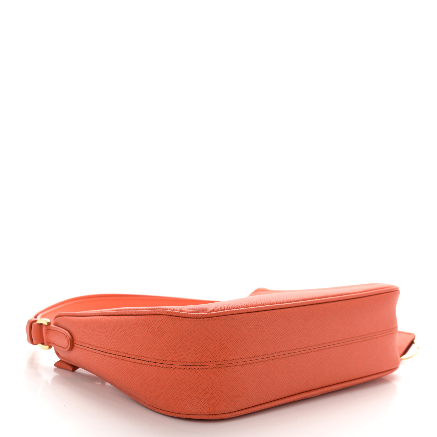 Saffiano Lux Mini Re-Edition Shoulder Bag Arancio