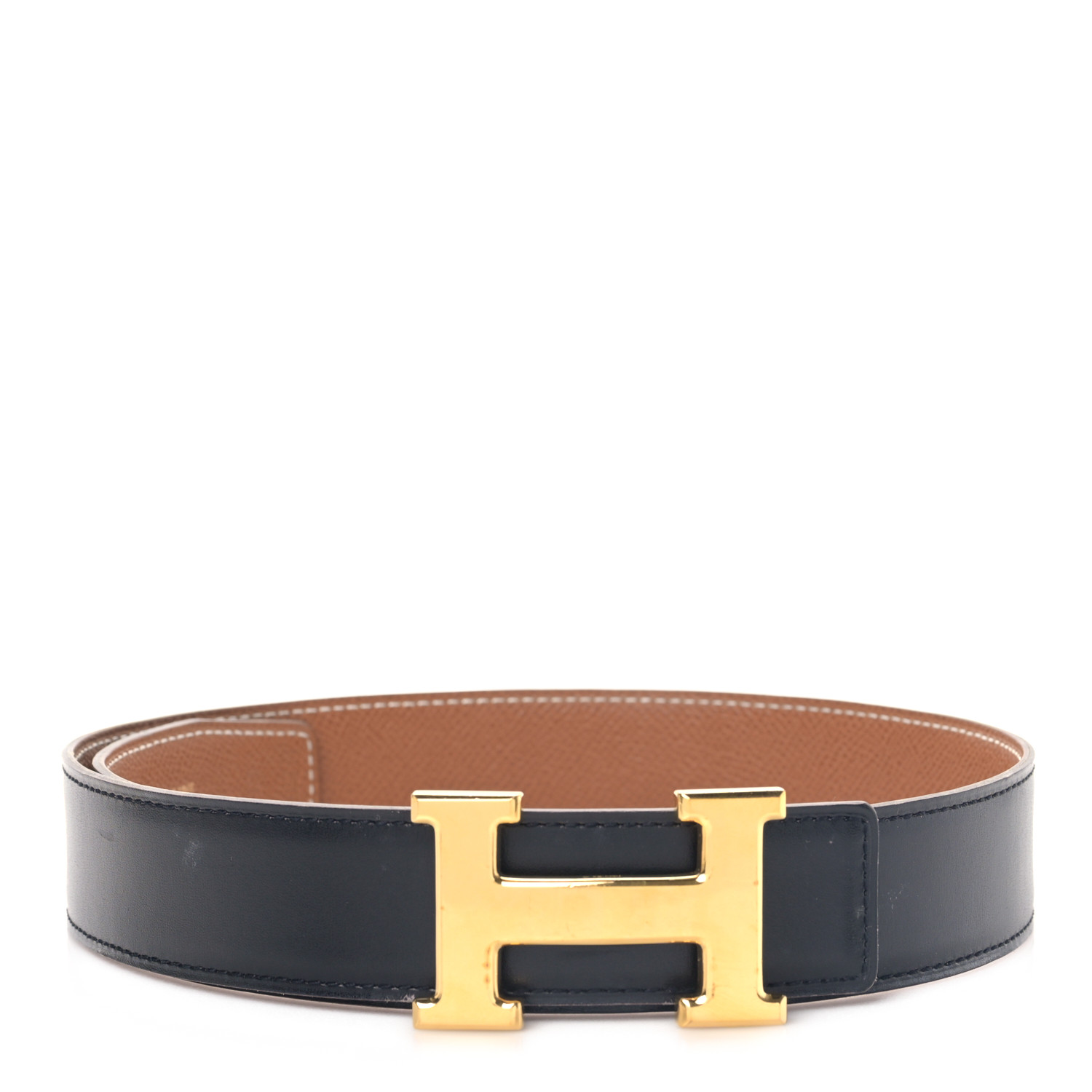 Box Togo H Belt Black Gold