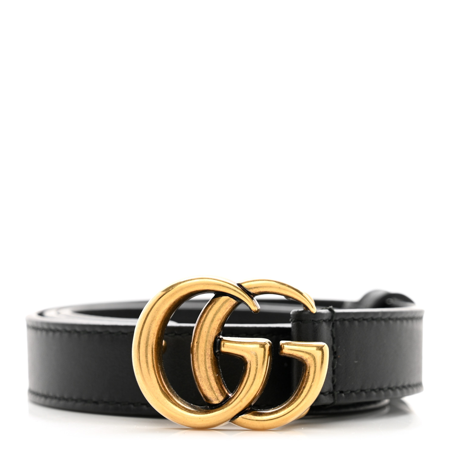 Calfskin Double G Belt Black