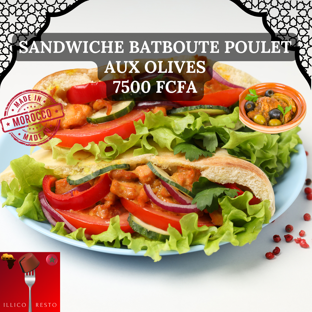 Sandwiche Batboute Poulet