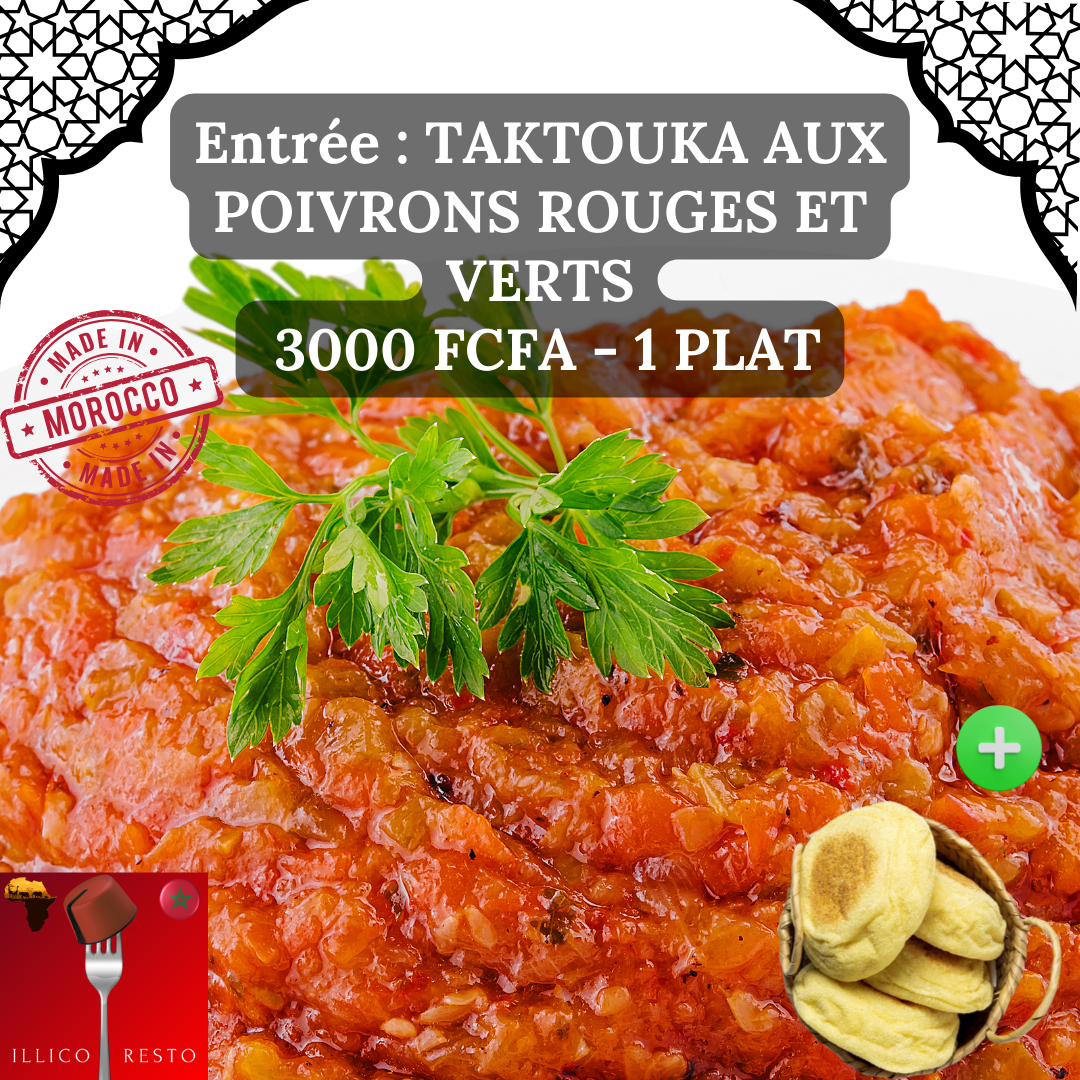 Taktouka aux poivrons rouges et verts