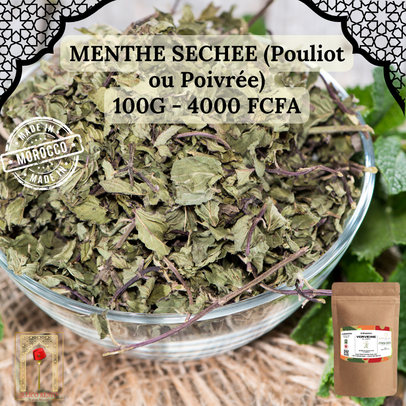 Menthe séchée (Pouliot ou Poivrée)
