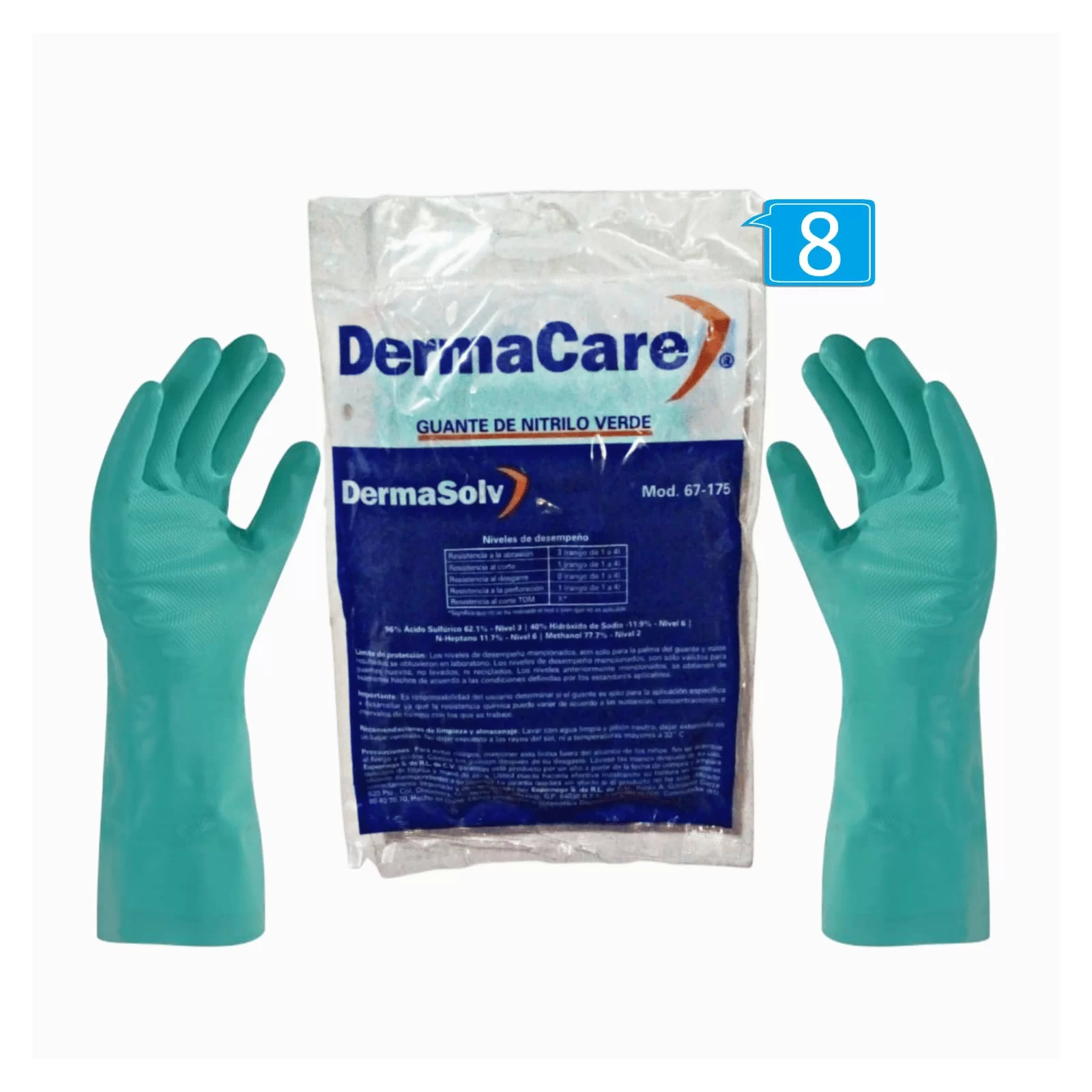 GUANTE DERMA CARE  NITRILO