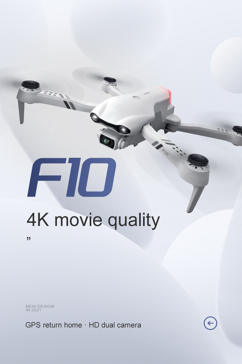 Drone F10 con 2 camaras y GPS