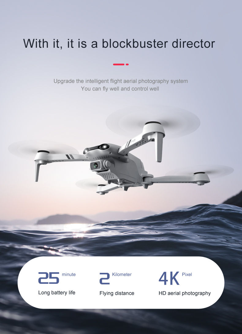 Drone F10 con 2 camaras y GPS