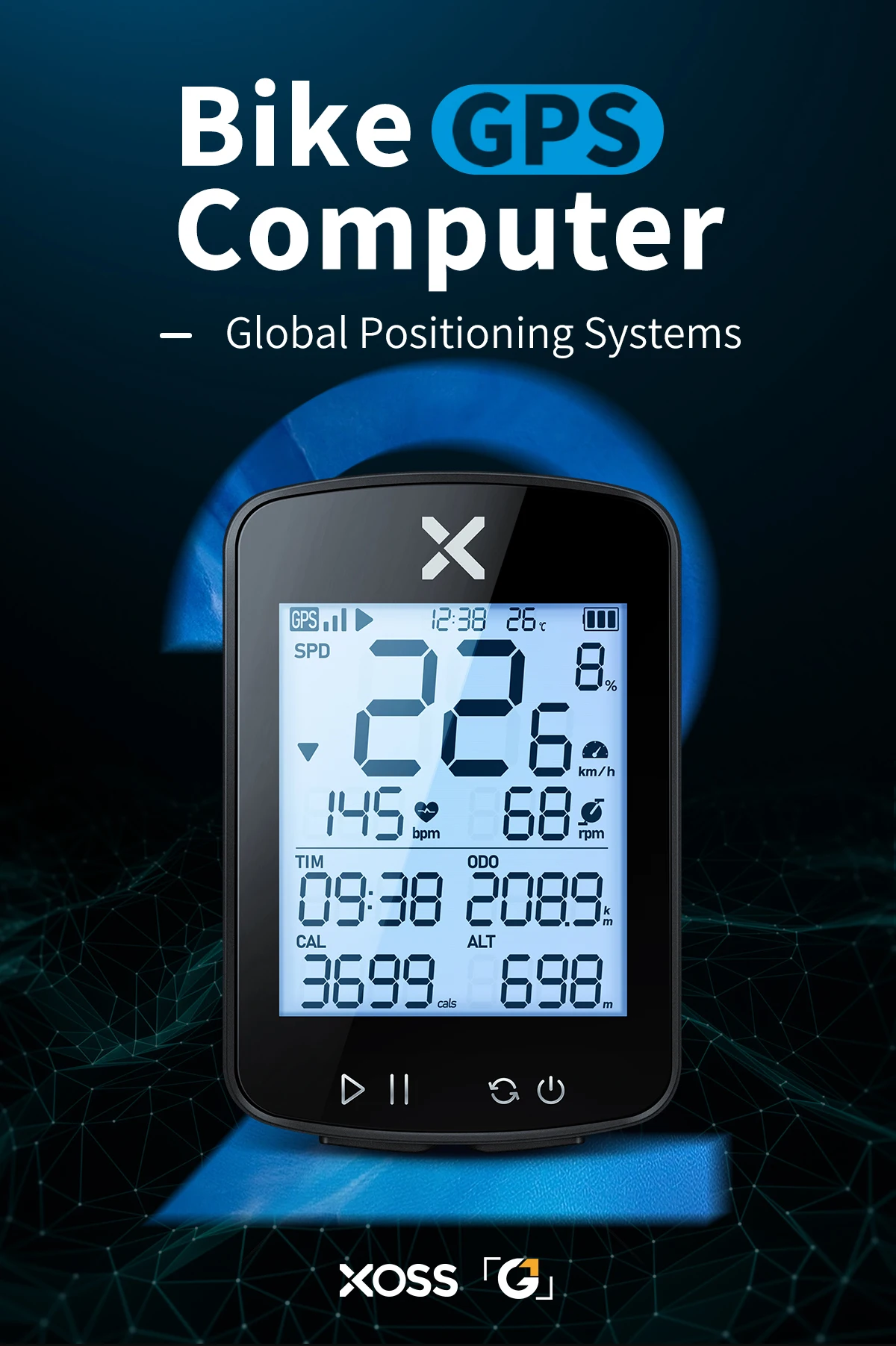 Ordenador Ciclismo con GPS, cardiofrequencimetro, mapas etc