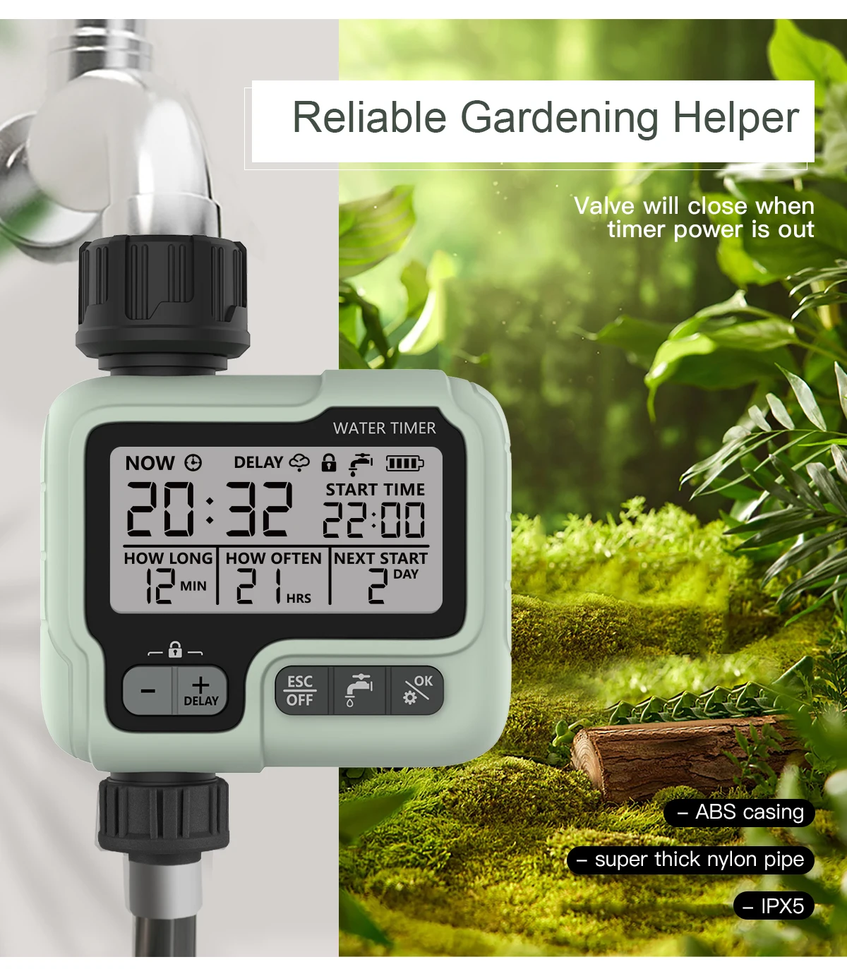 Temporizador riego automatico