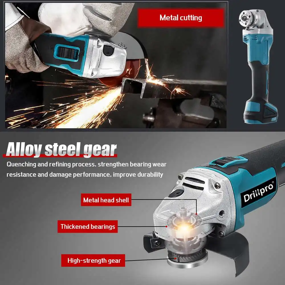 Radial con discos de 125 mm. y acumuladores de Litio