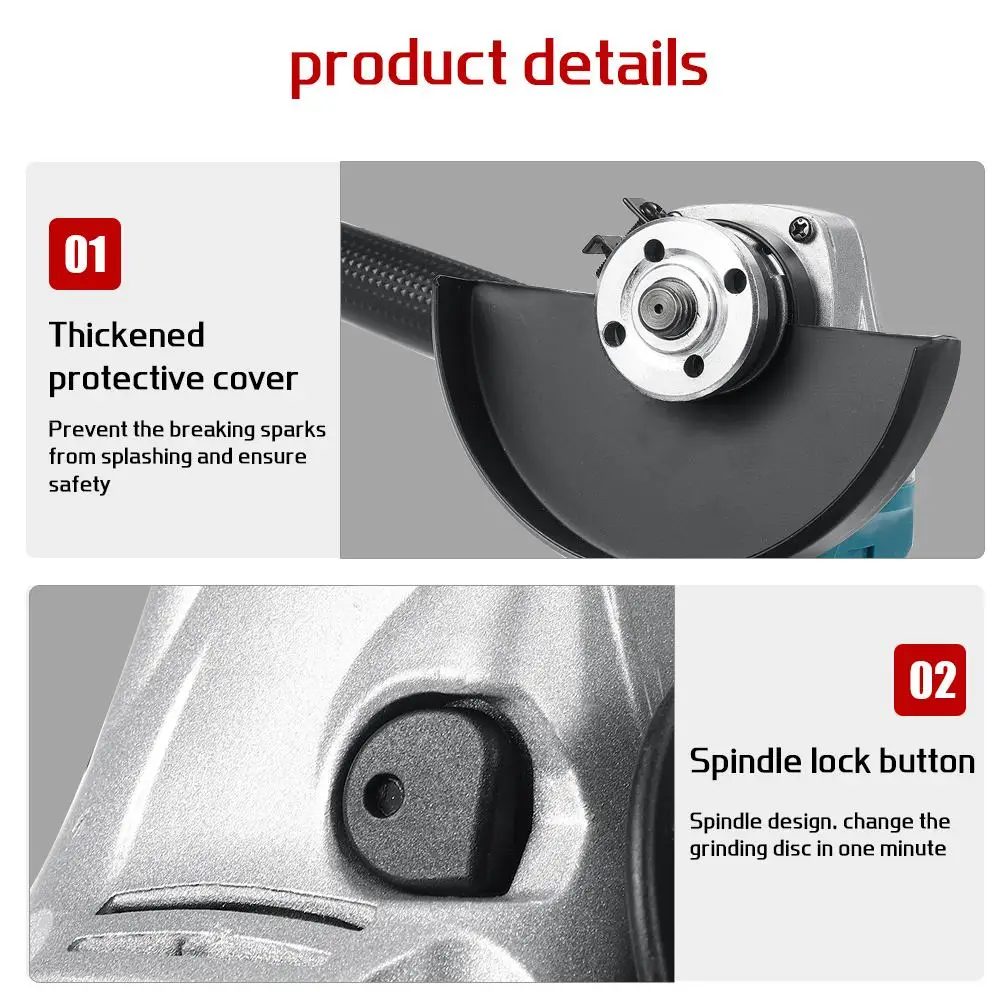 Radial con discos de 125 mm. y acumuladores de Litio