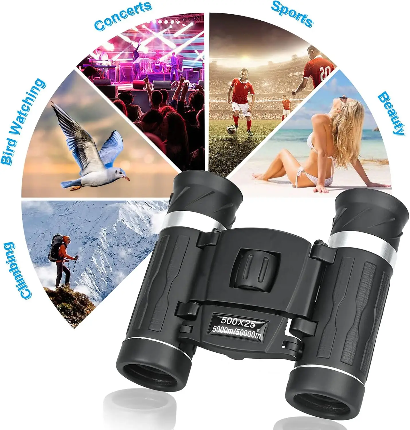 Binocular 10 x 25 de bolsillo 