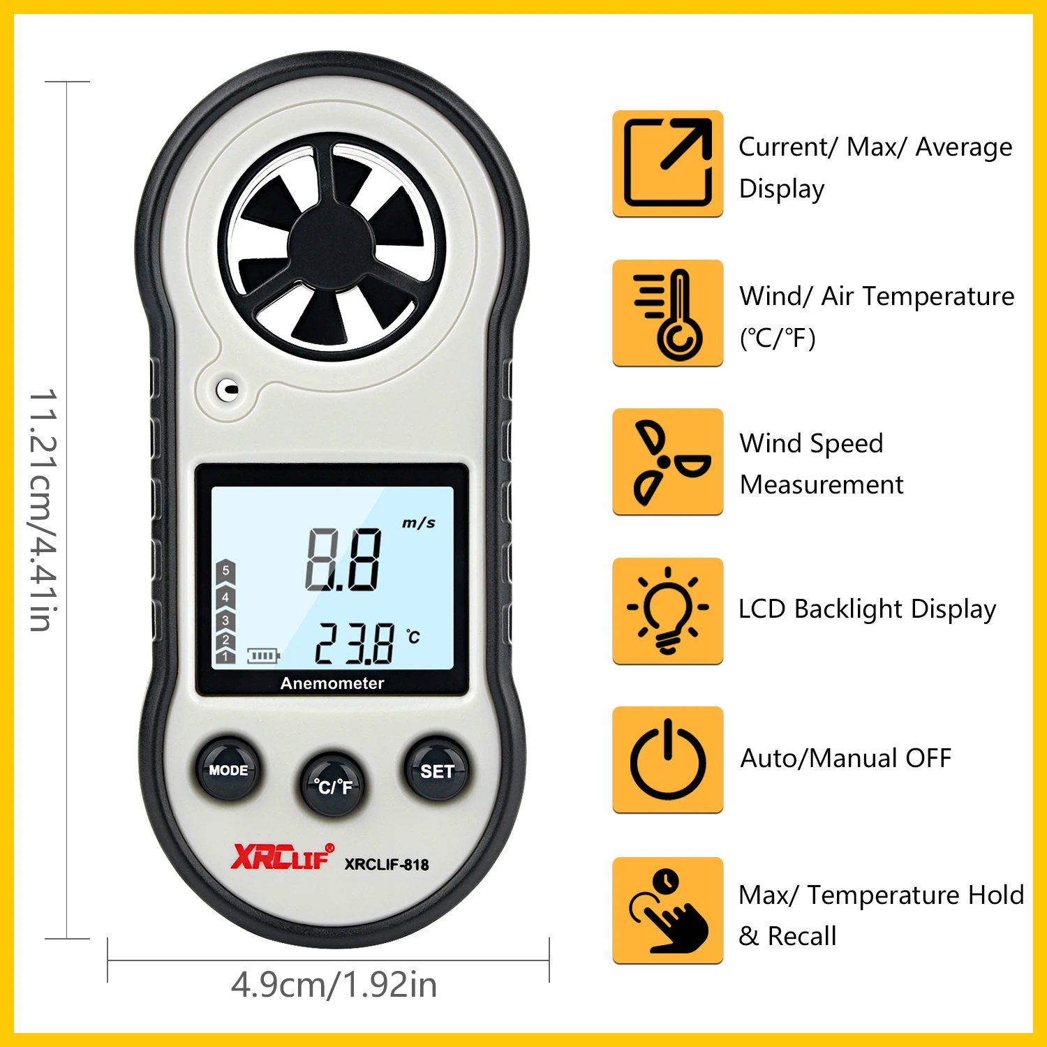 Anemometro portatil