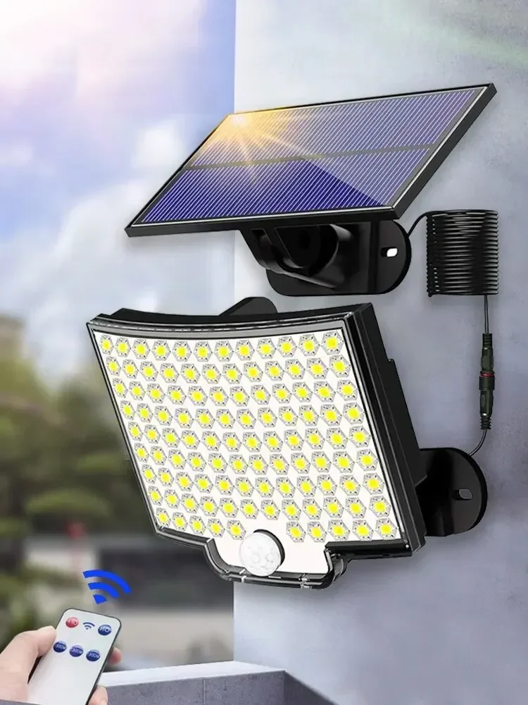 Focos Led Solares con detector movimiento y mando a distancia