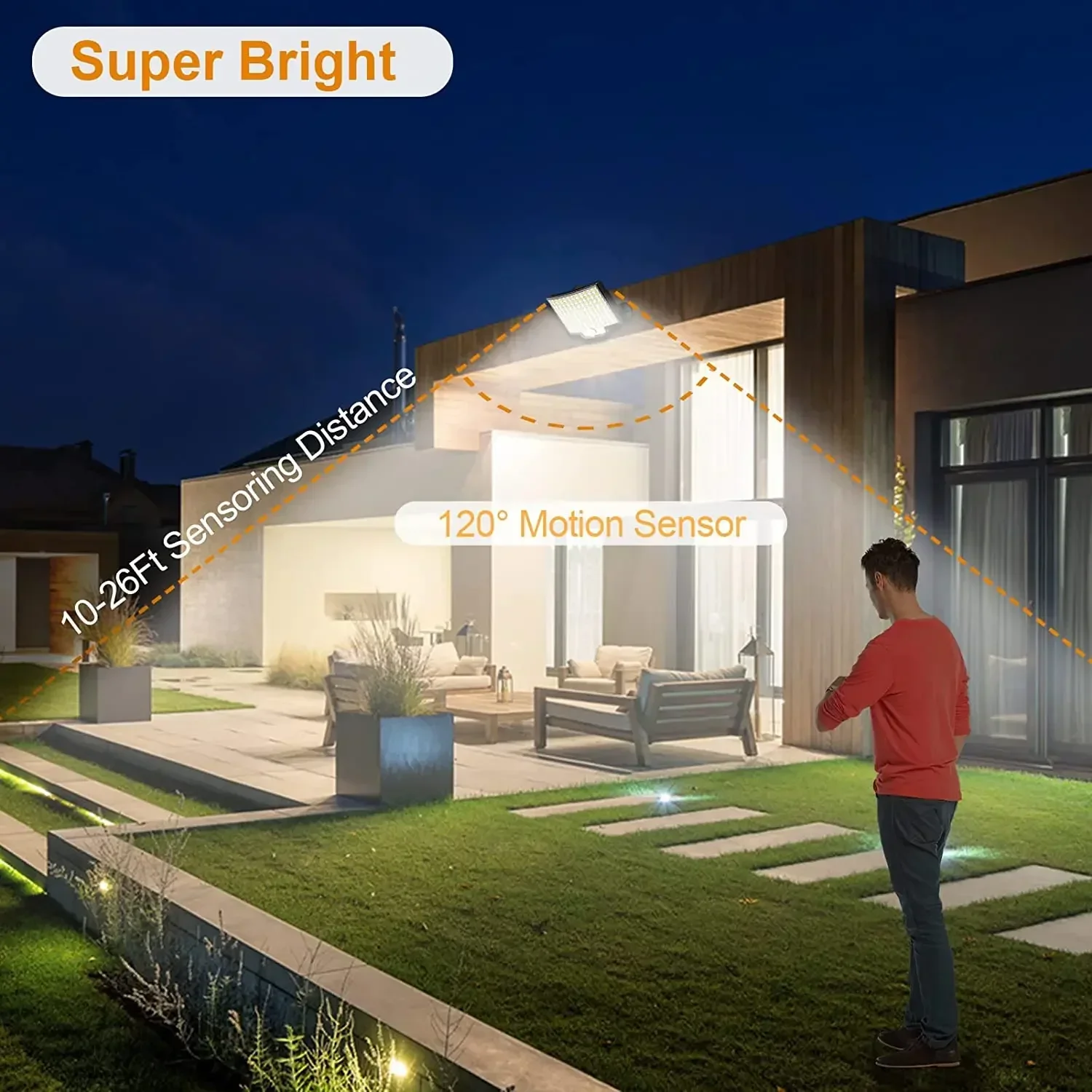 Focos Led Solares con detector movimiento y mando a distancia