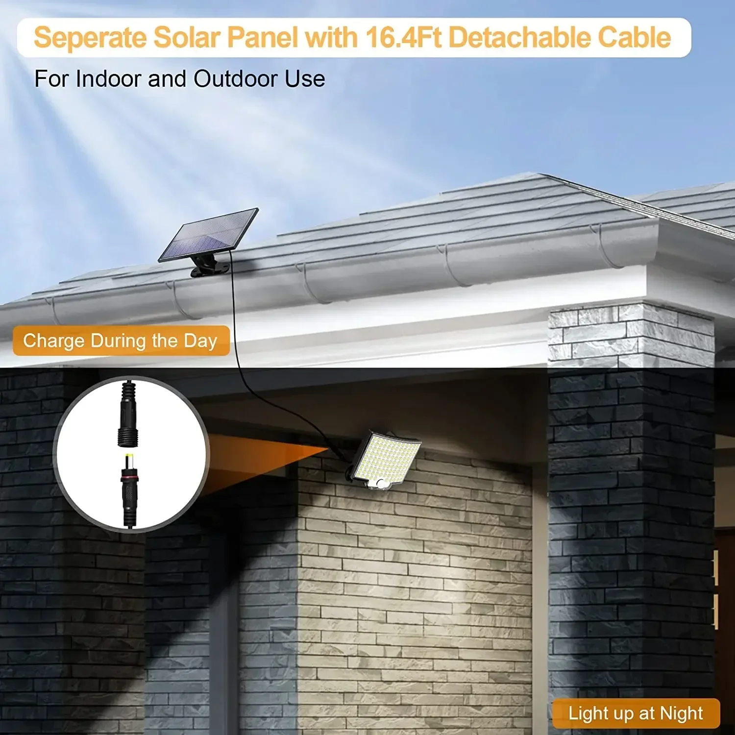 Focos Led Solares con detector movimiento y mando a distancia