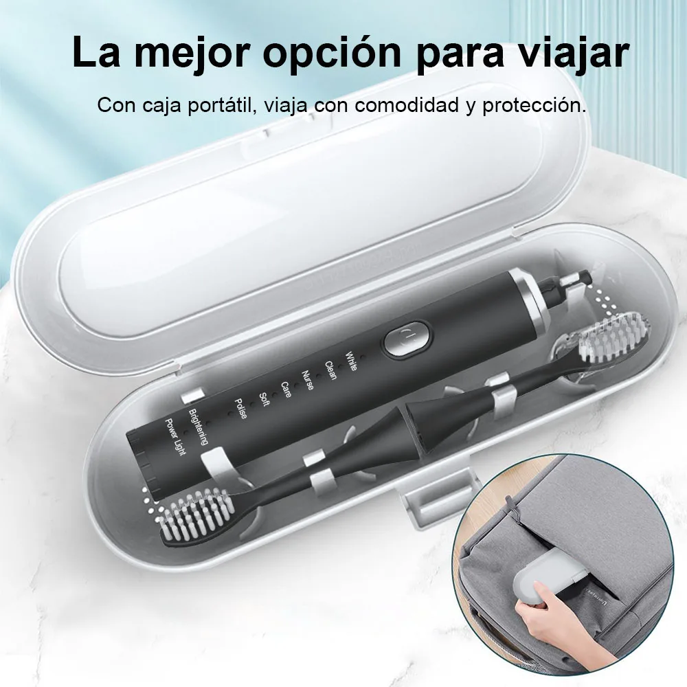 Cepillo de Dientes Eléctrico Sónico para Adultos,