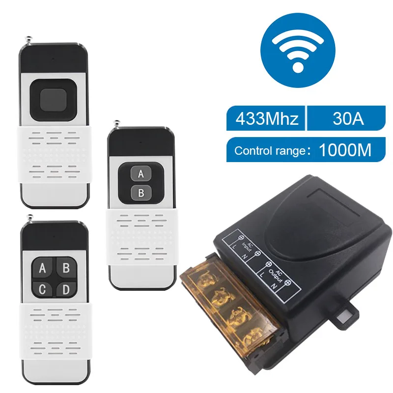 Mandos a distancia, transmisores y receptores para domotica hasta 1.000 metros