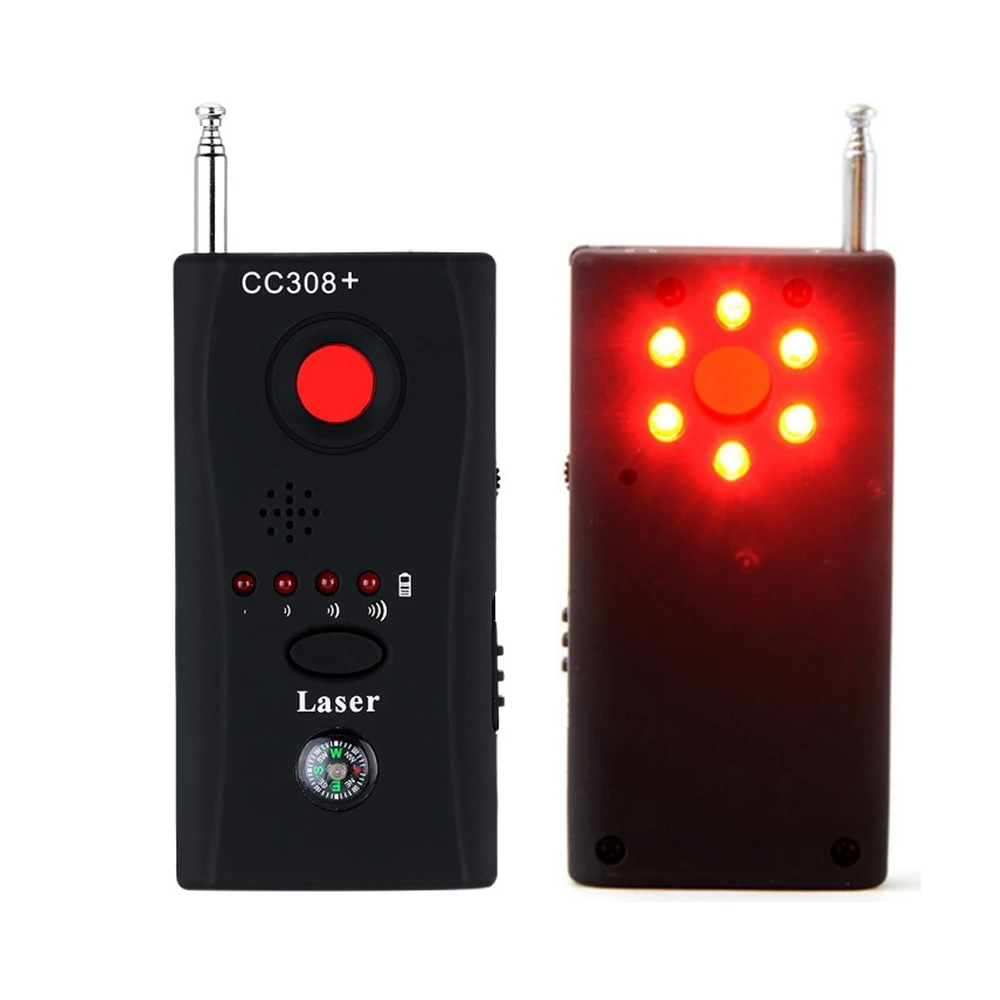 Detector antiespía CC308, cámaras inalámbricas, buscador de dispositivos GSM, rango completo, 