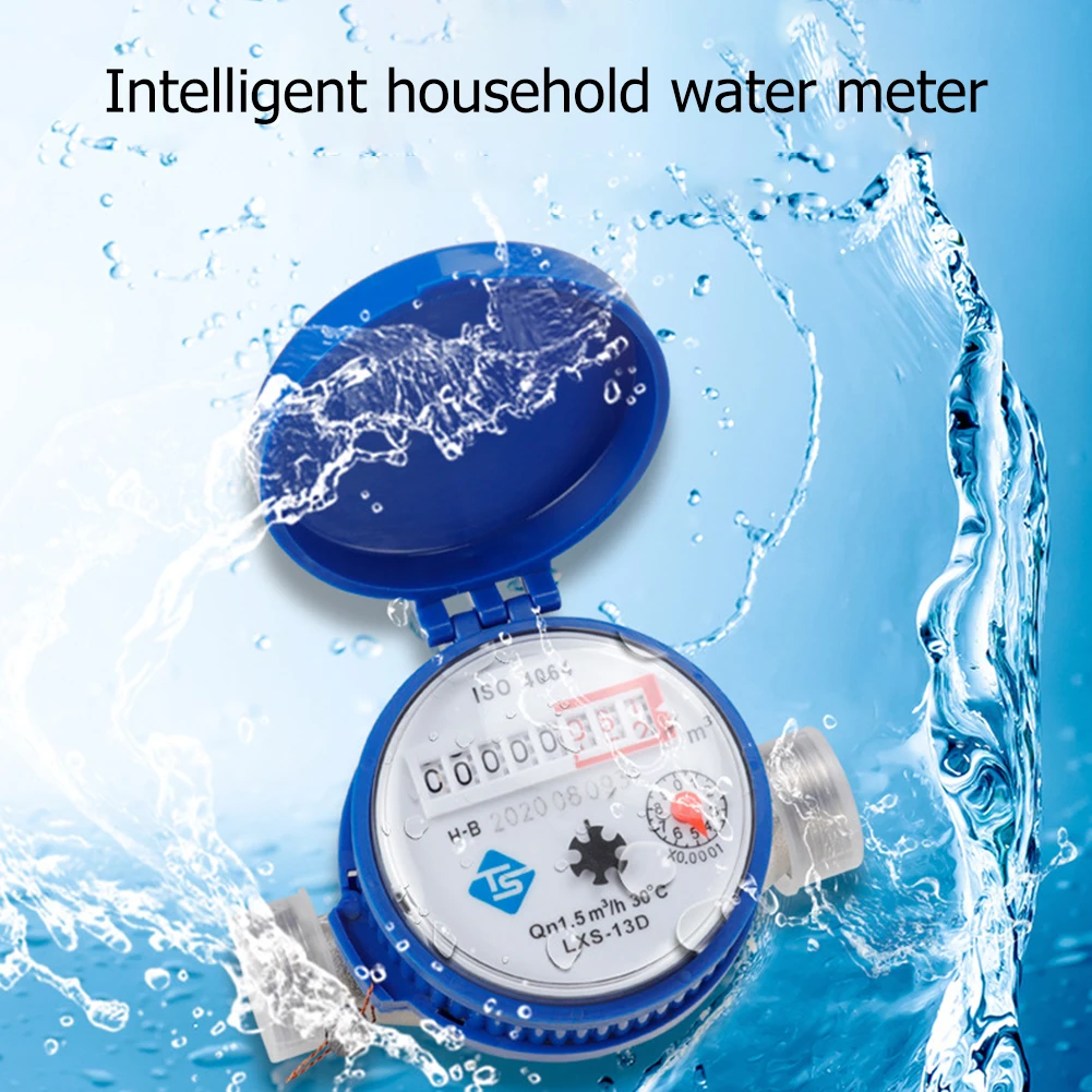 Contador de agua mecanico, herramienta de medición de flujo de ala giratoria mecánica Tipo E, indicador Digital de precisión