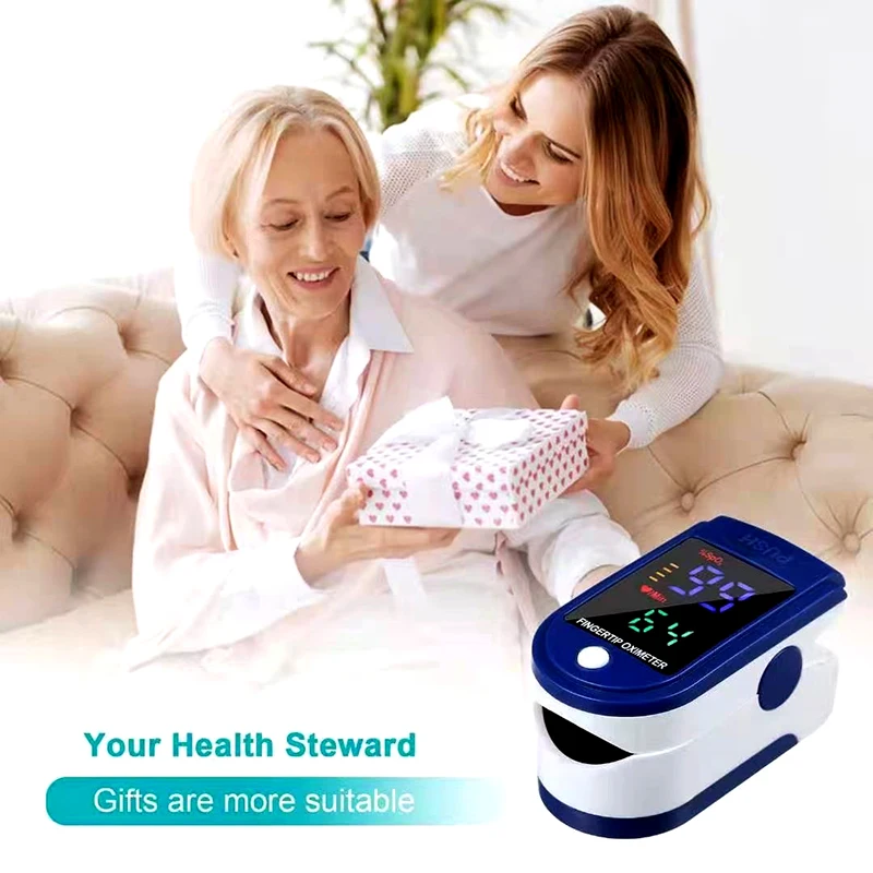 Oxímetro de pulso con Clip para dedo. Detector de saturación de oxígeno en sangre.