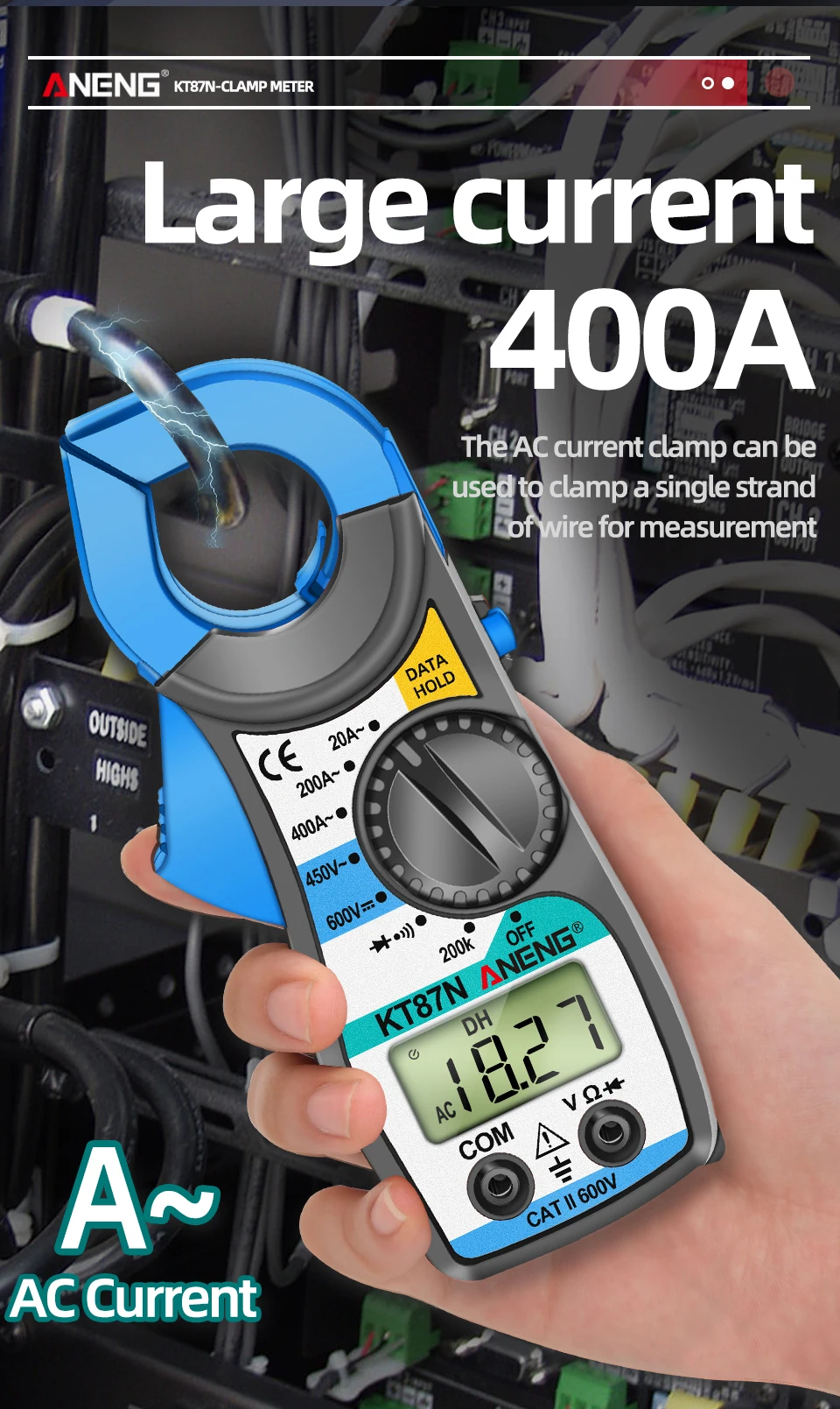 Multimetro digital CA 600v