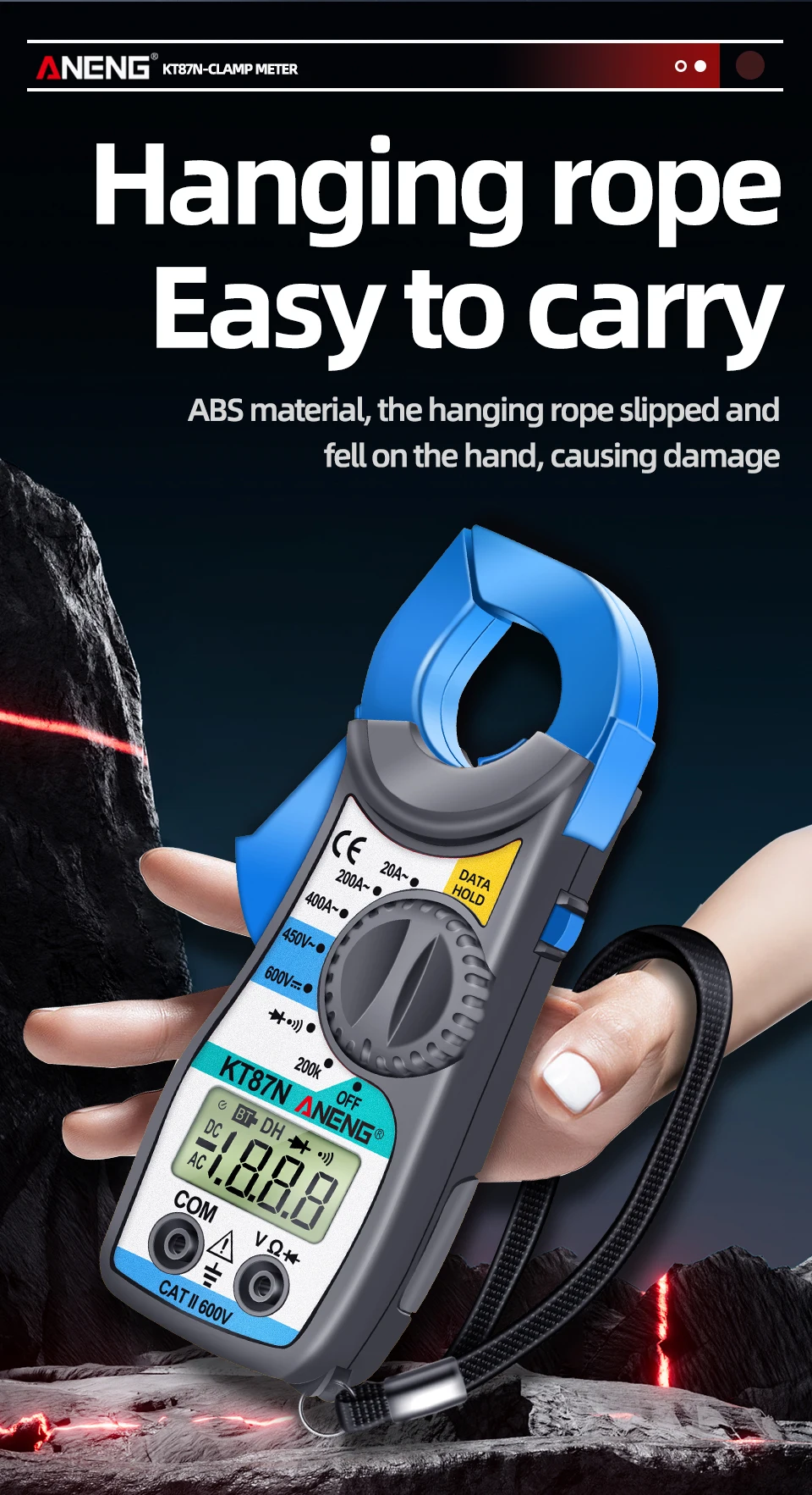 Multimetro digital CA 600v