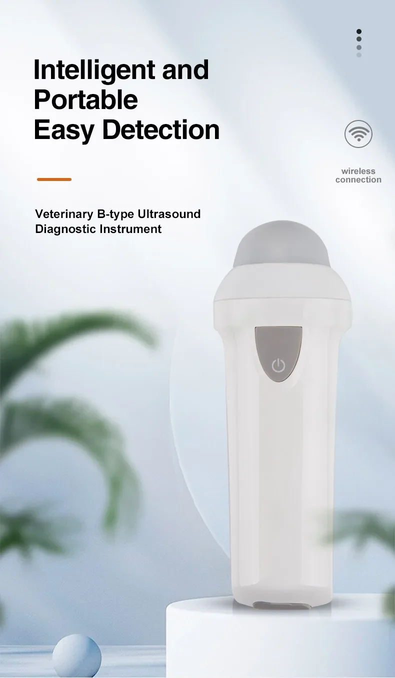 Ecografo Veterinario. Escáner de ultrasonido veterinario inalámbrico portátil, máquina de ultrasonido de mano, prueba de embarazo mecánica, cerdo, oveja, Android, nuevo
