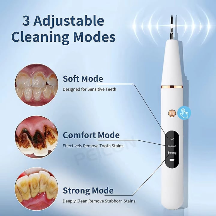 Instrumento Periodontal Ultrasónico. Limpiador eléctrico profesional de placa dental ( ultrasonic stain and tartar remover )