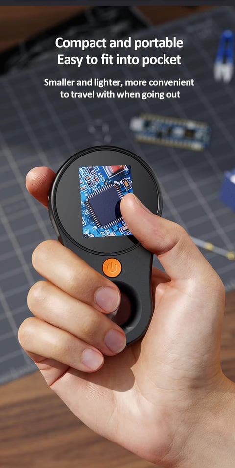 Microscopio digital 500 X manejable y muy ligero, almacena imagenes digitales en formato SD