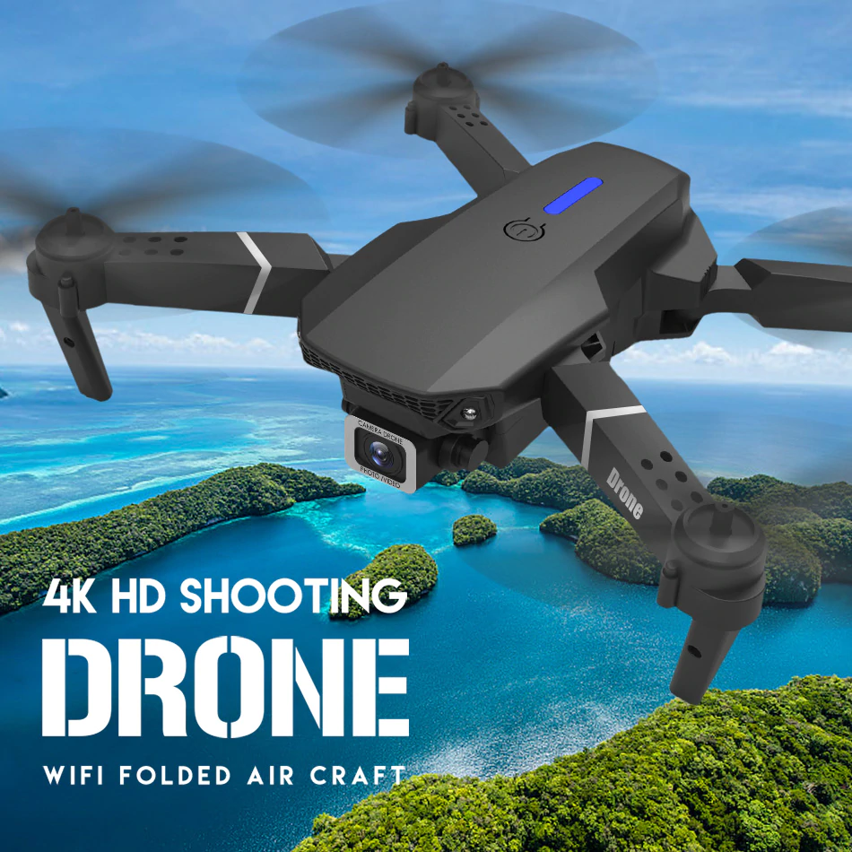 Drone 2 cámaras, maletín transporte, baterias, recambios