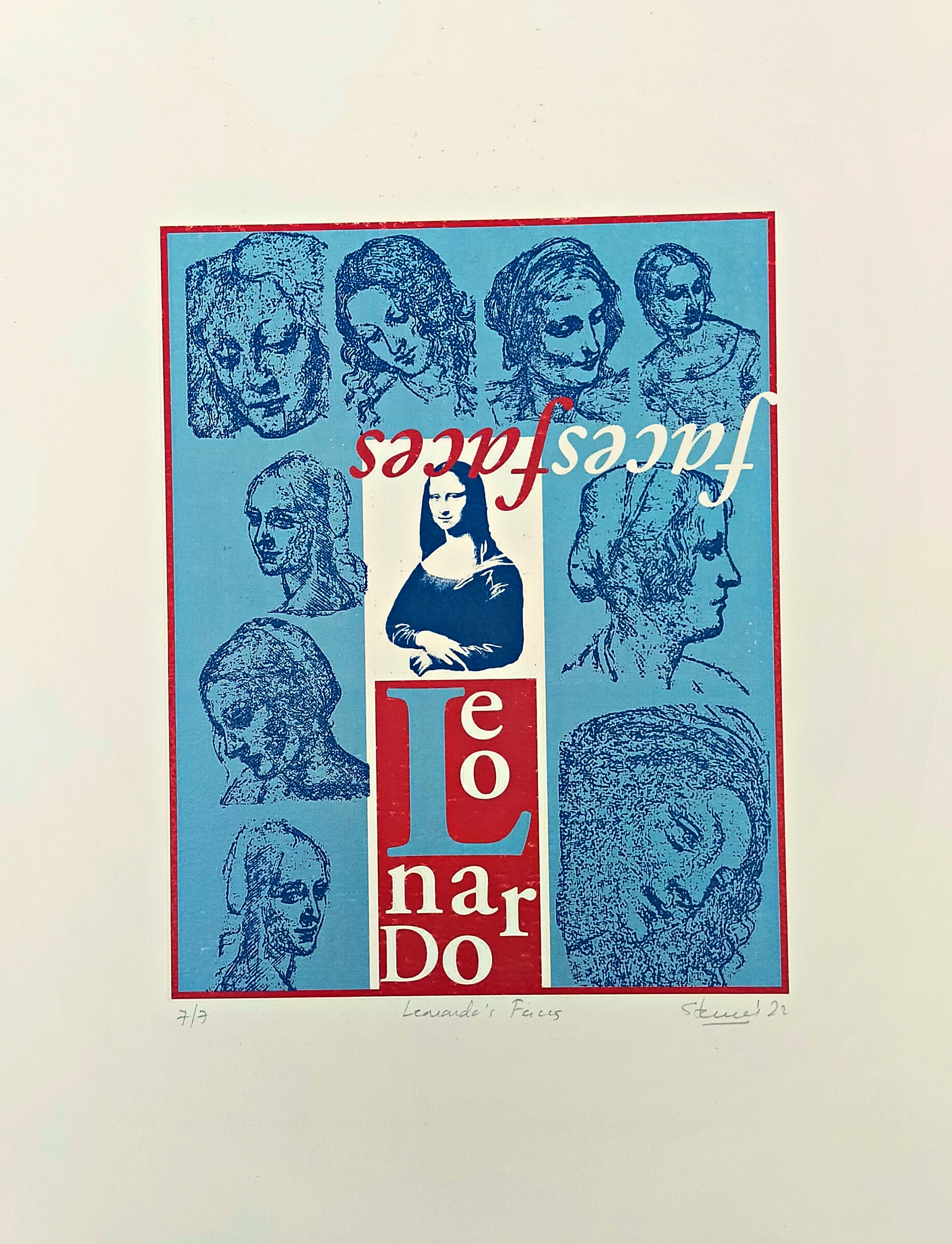Serigraphy LEONARDO’S FACES