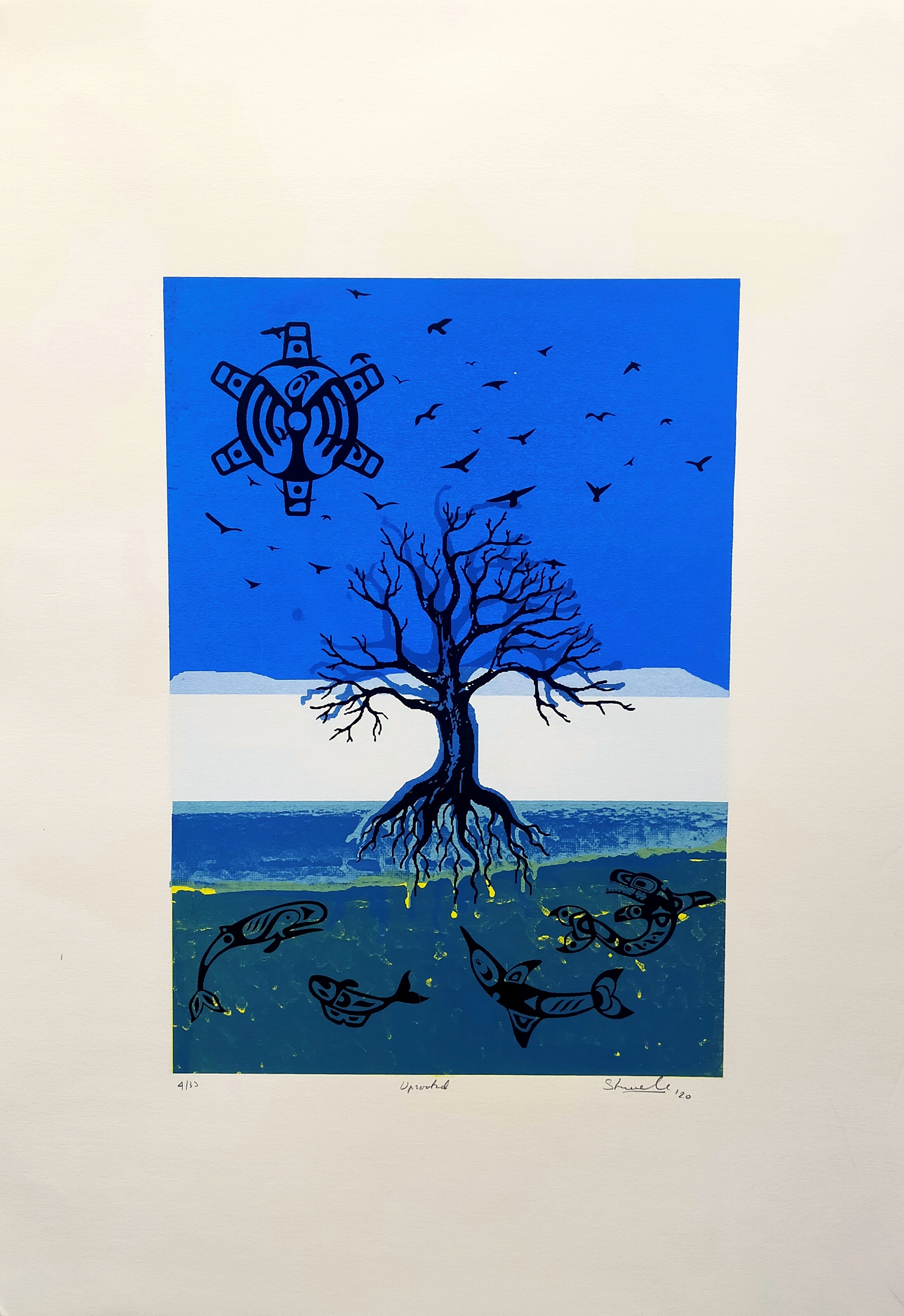 Serigraphy UPROOTED
