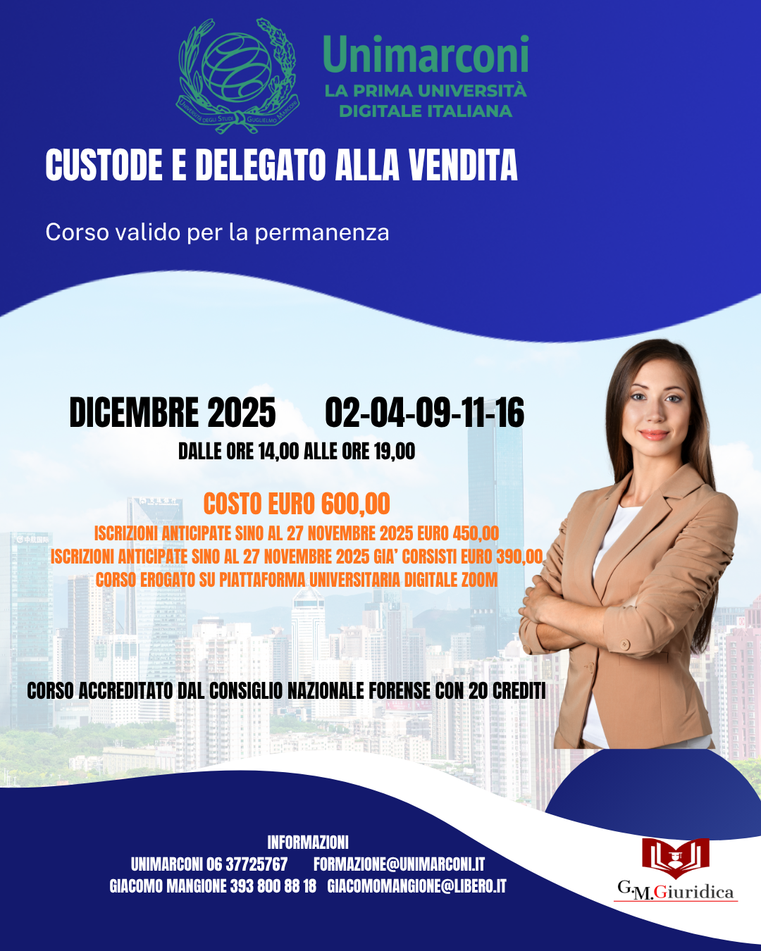 Custode e Delegato alla Vendita - Unimarconi