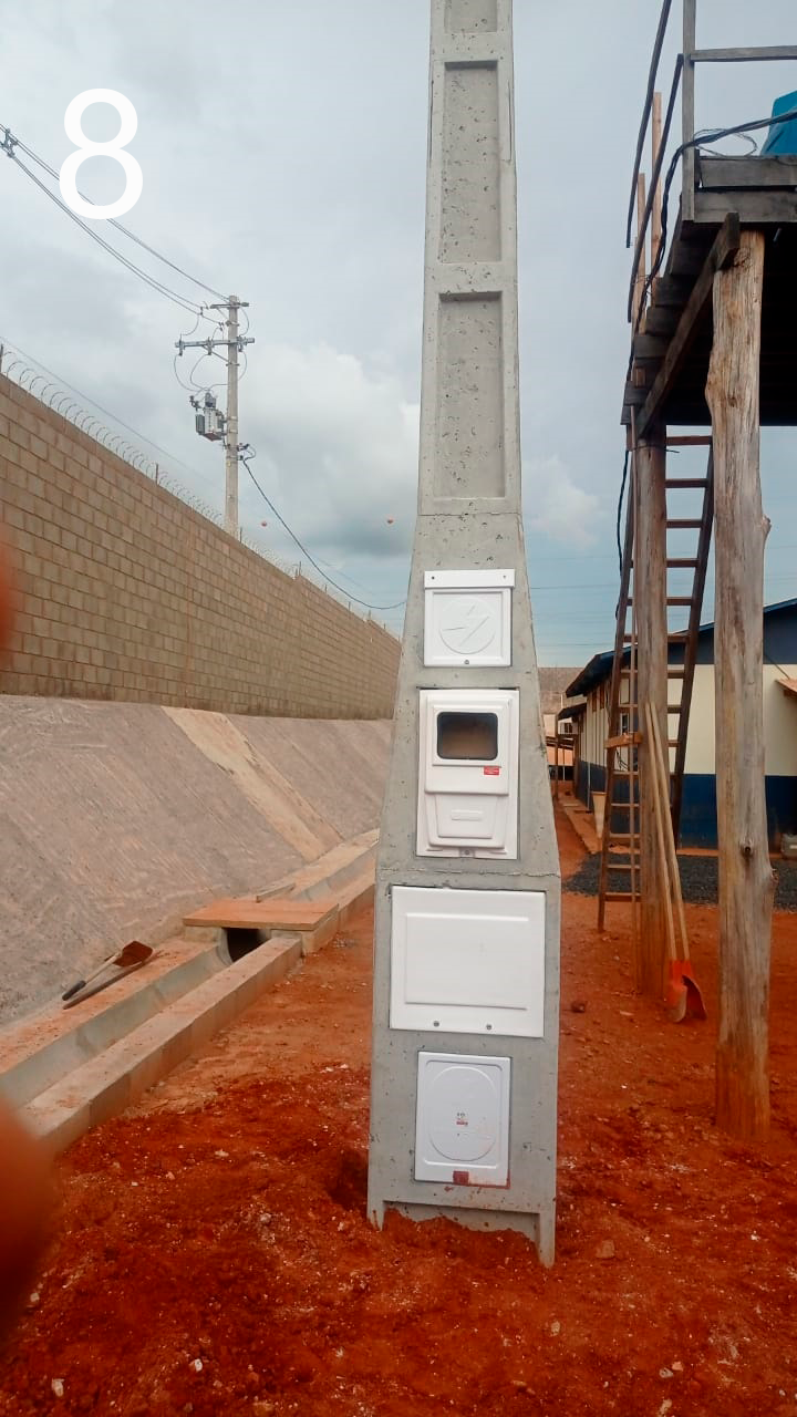 POSTE CAIXA ACOPLADA HÍBRIDO VISOR LATERAL PARA INSTALAÇÕES TRIFÁSICAS CATEGORIAS C-4 - C-5 - C-6