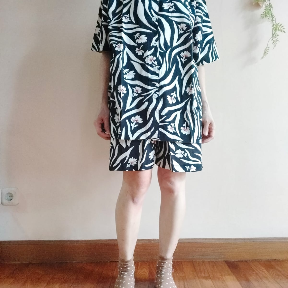 Piyama Set Beauty White