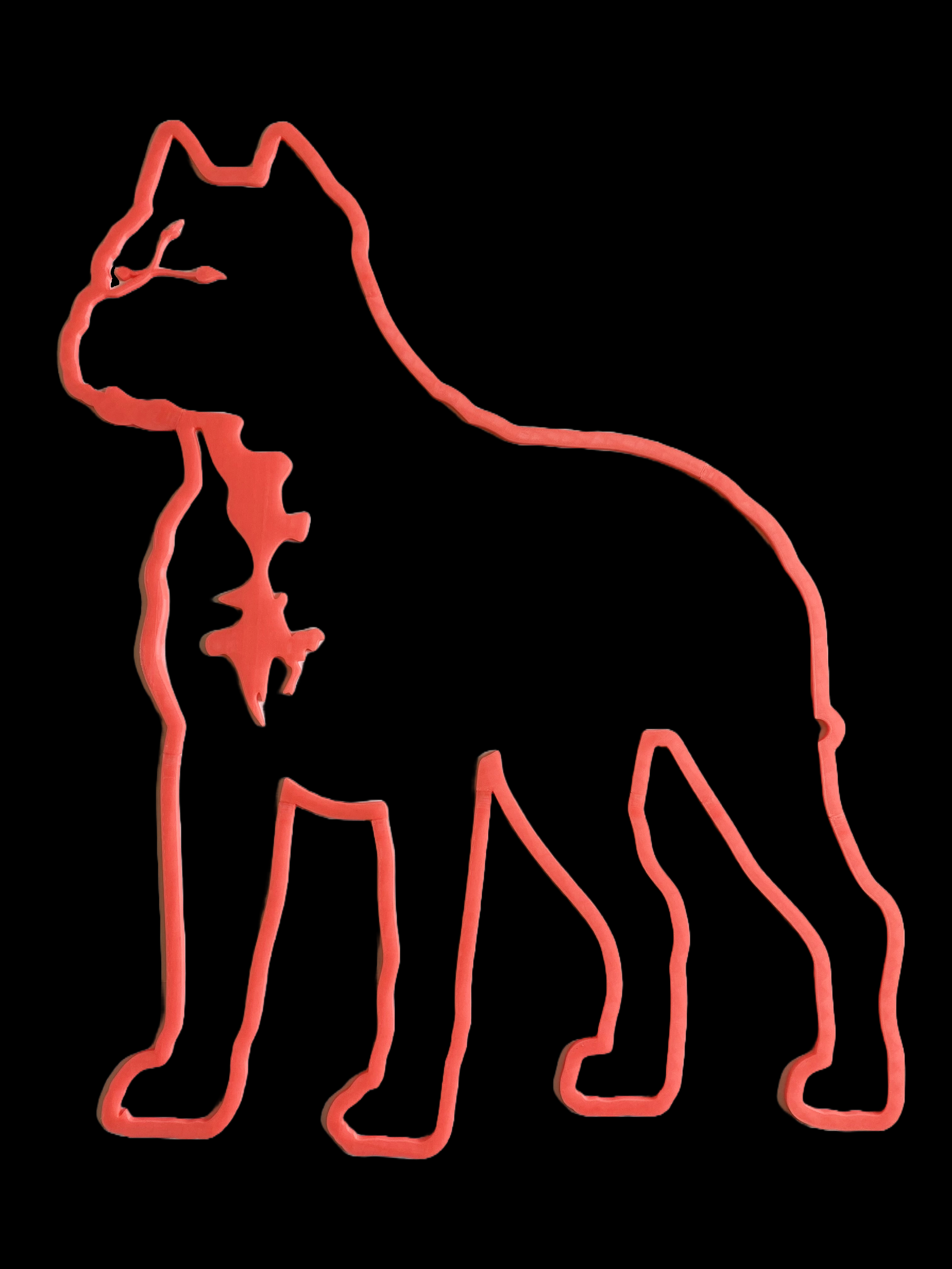 Pit Bull wall art (Glow in the dark)