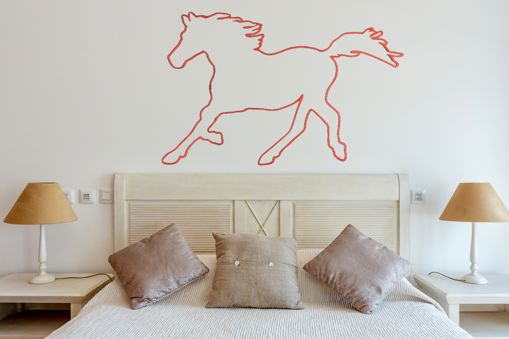 Running Horse wall art (Glow in the dark)