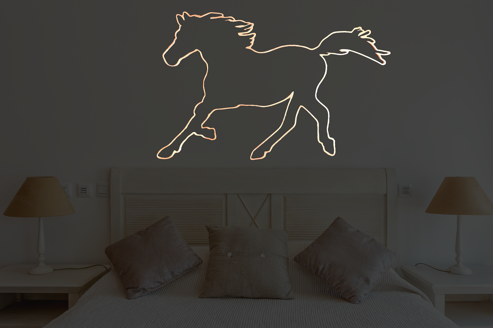 Running Horse wall art (Glow in the dark)