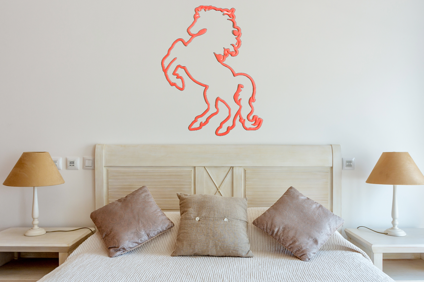 Rising Horse wall art (Glow in the dark)