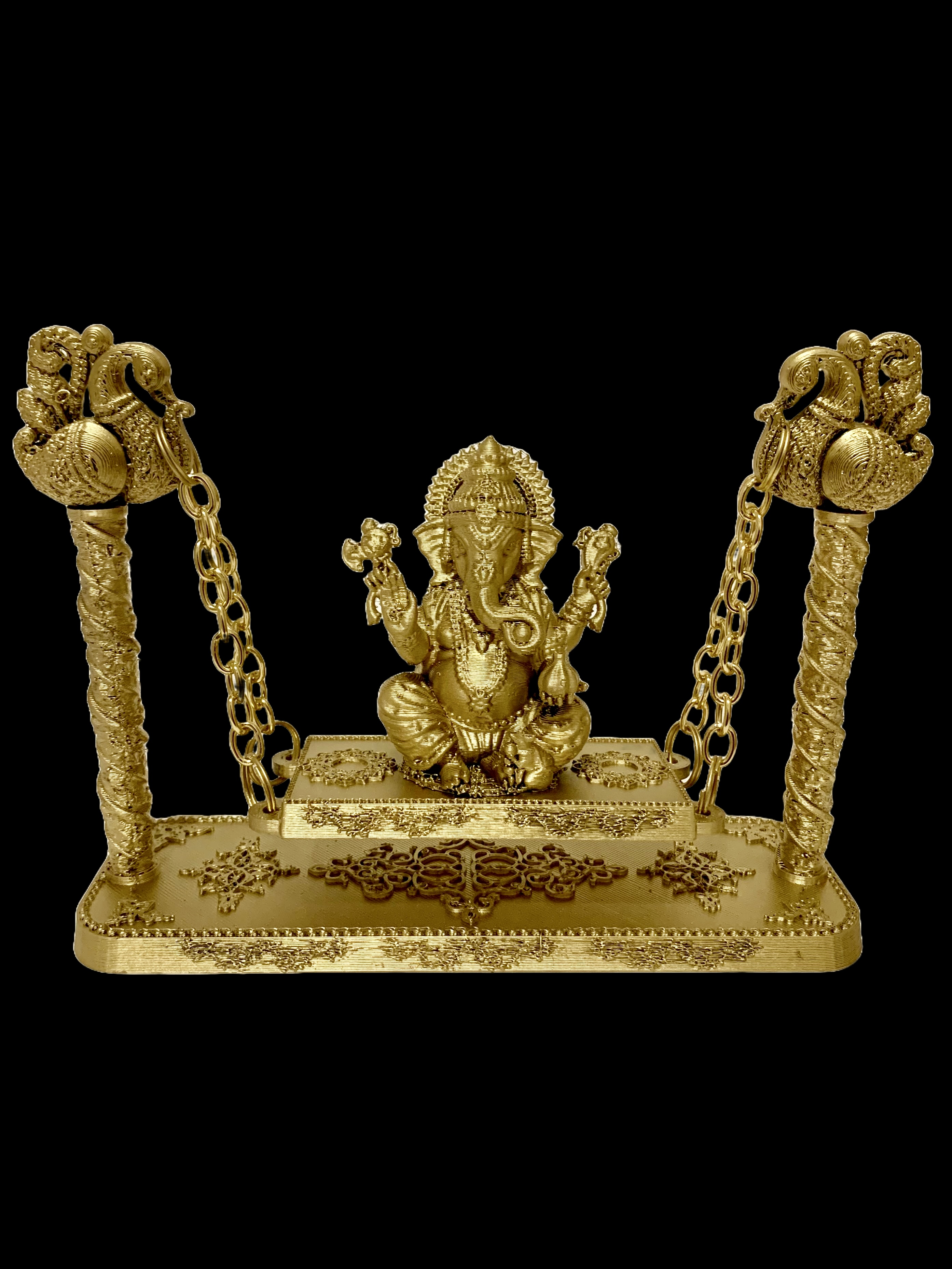 Lord Ganesh Idol in Swing