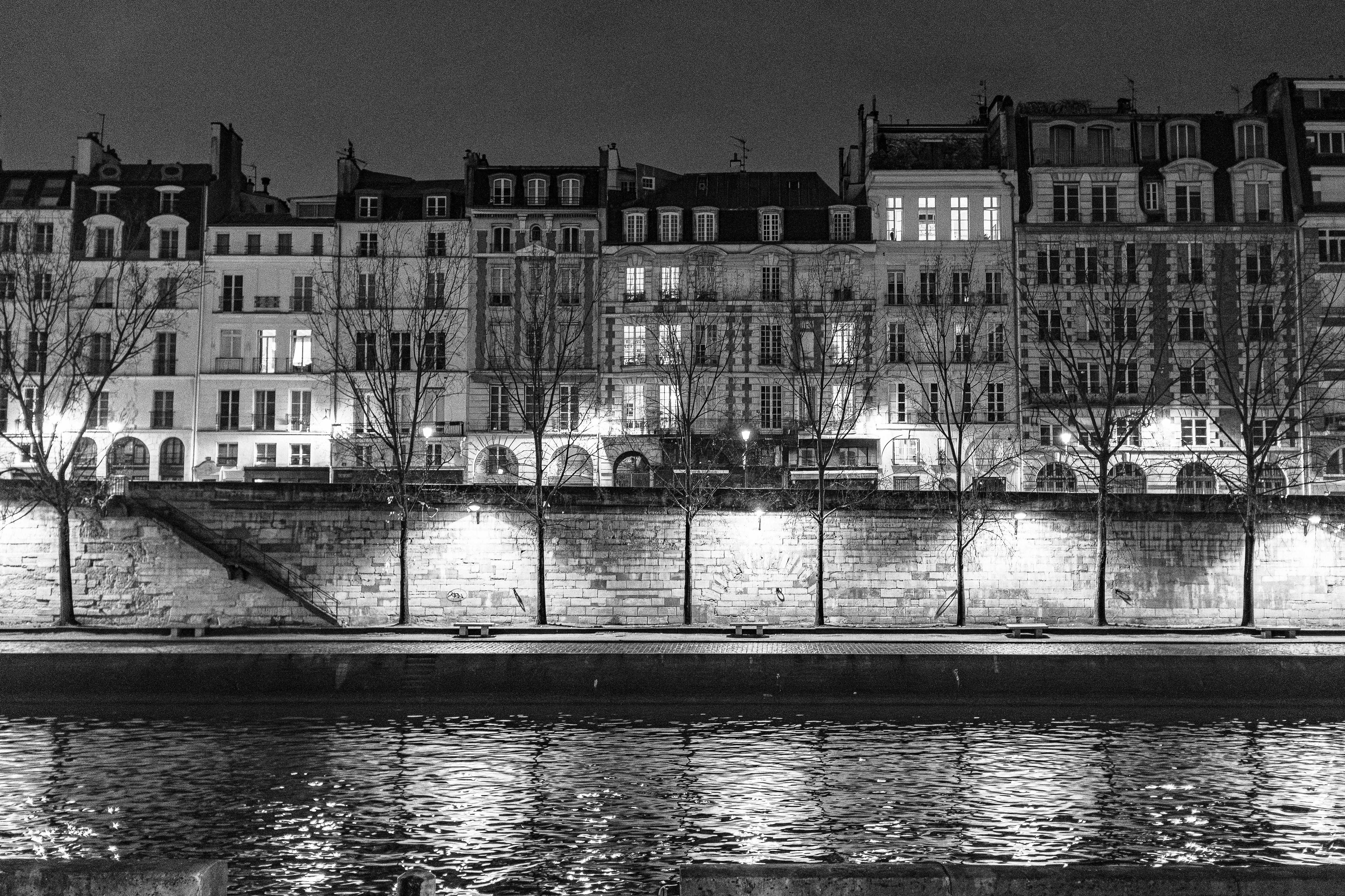 The River Seine At Night Limited Edition Print (30.5cm x 45.7cm)