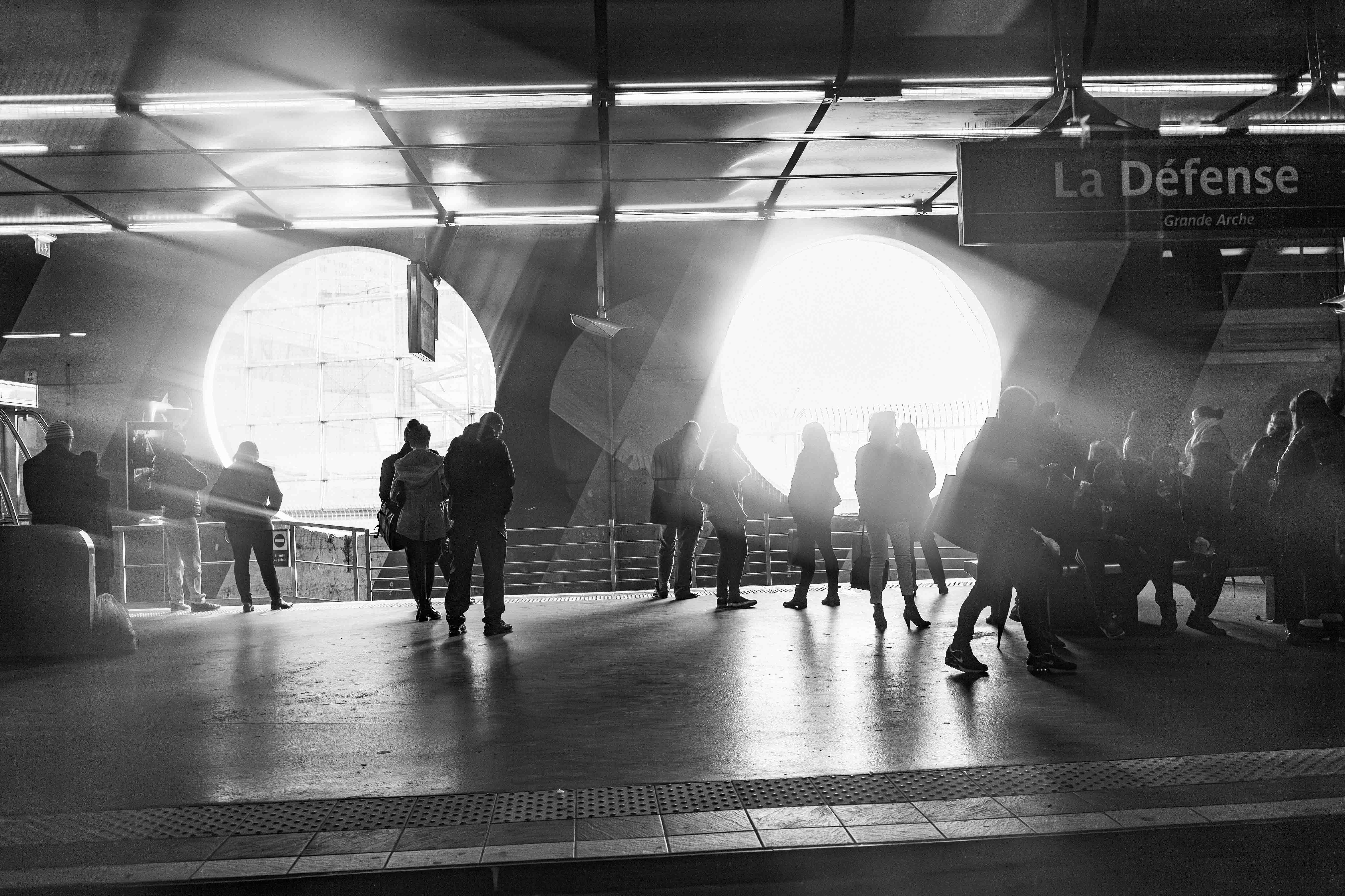 The Défense Metro Stop  Limited Edition Print (30.5cm x 45.7cm)