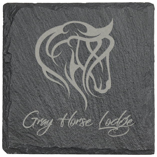 Custom slate coaster pack